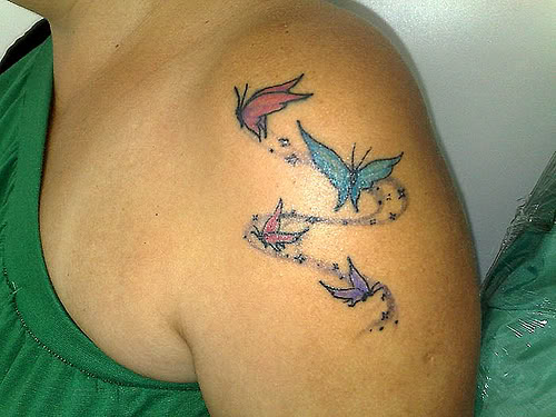 tattoo de borboletas. hair tattoo borboleta tattoo