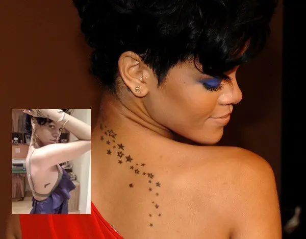 Tattoo Da Rihanna Na pr tica a jovem mulher possui diversas tatuagens 