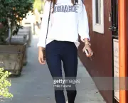 Alessandra Ambrosio seen in Santa Monica, California on December 6, 2017 in Santa Monica, California.
