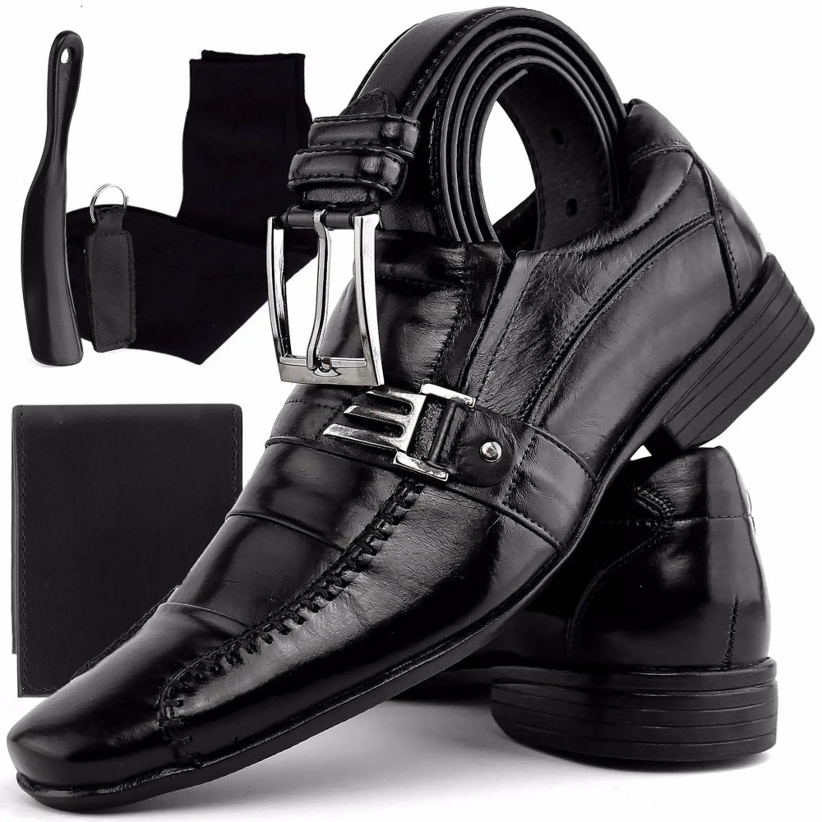 Sapato e Cinto Preto